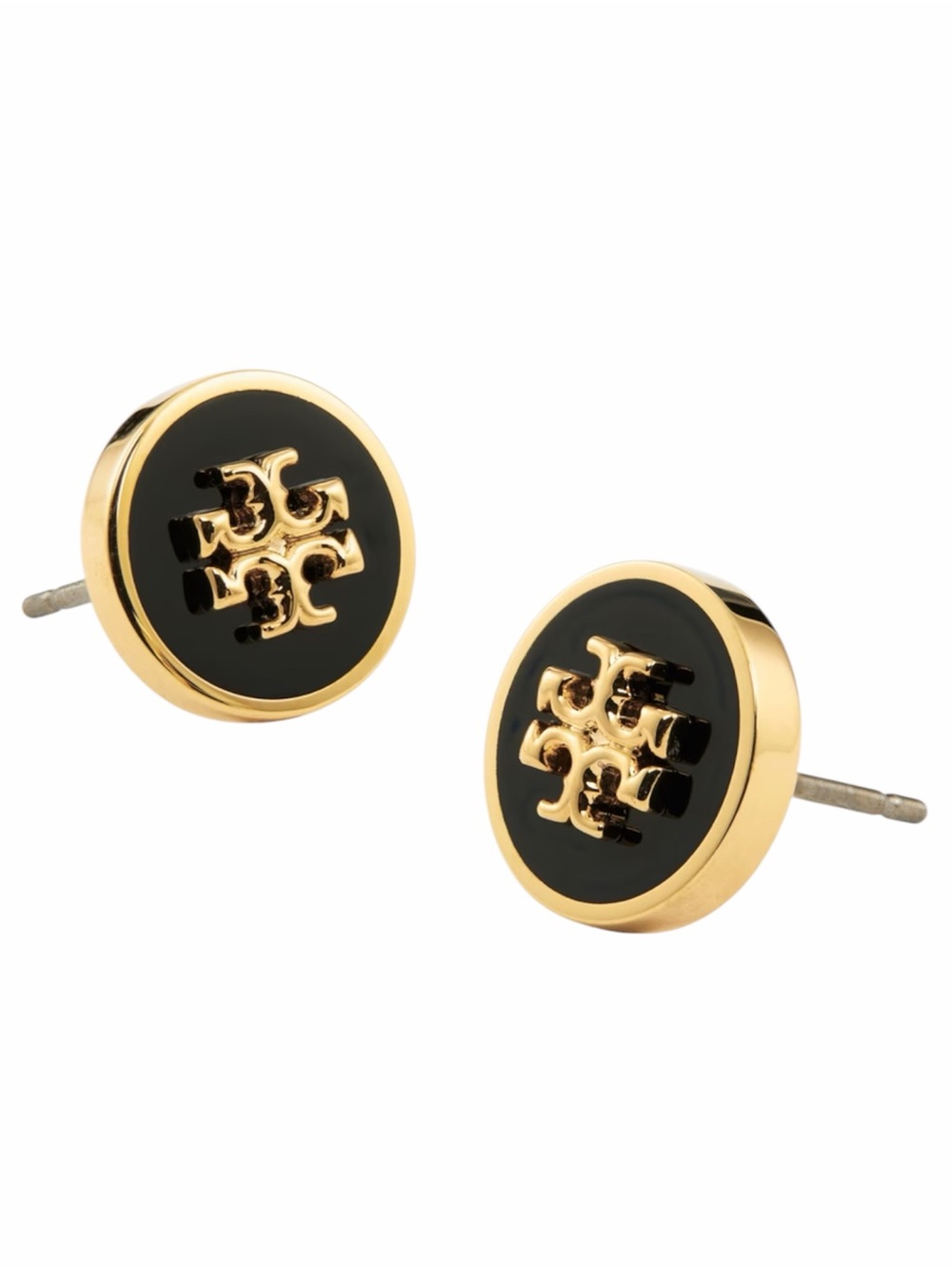 Tory Burch Kira Enamel Circle-Stud Earrings